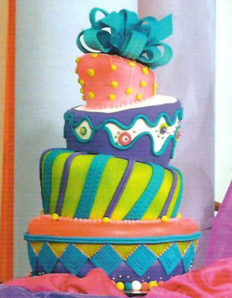 torta inclinada decorada
